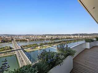 WOLKENKRATZER an der DONAU ++ DREI Zimmer mit Skyline-View, 1799000 €, Immobilien-Wohnungen in 1220 Donaustadt