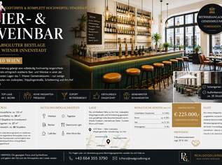 Exklusive Bier- & Weinbar in Toplage der Wiener Innenstadt – 1010 Wien, 2850 €, Immobilien-Gewerbeobjekte in 1010 Innere Stadt Exklusive Bier- & Weinbar in Toplage der Wiener Innenstadt – 1010 Wien, 2850 €, Immobilien-Gewerbeobjekte in 1010 Innere Stadt