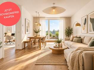 Bezugsfertige Familienwohnung mit Wow-Effekt | Grün- und Bergblick von jedem der 4 Zimmer | 2 Bäder | 25 m²-Terrasse | Provisionsfrei, 528000 €, Immobilien-Wohnungen in 2540 Bad Vöslau