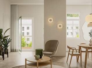 Kleinod mit Stadtgarten | Balkonwohnung mit 2 Zimmern und Grünblick, 312000 €, Immobilien-Wohnungen in 1110 Simmering