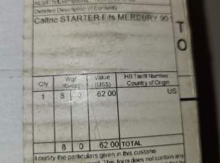 Starter für Sea Ray neu