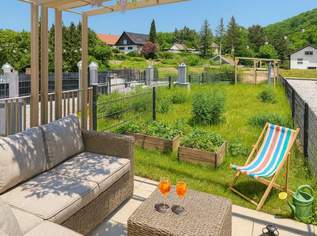 FIRE SALE!! Ein Platz, der mehr kann als wohnen. Wohnen mit WOW-Effekt! Riesiger Balkon und Terrasse + Privater Dachgarten + Grün wohin das Auge reicht + Luftwärmepumpe!, 476000 €, Immobilien-Wohnungen in 2391 Gemeinde Kaltenleutgeben