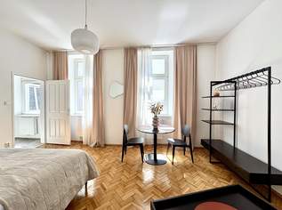 U3, ROCHUSMARKT UND RABENHOF - ZAUBERHAFTE ALTBAU-GARCONNIERE IN HOFRUHELAGE BEIM KARDINAL-NAGL-PLATZ, 192500 €, Immobilien-Wohnungen in 1030 Landstraße
