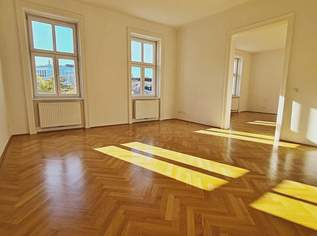 ROCHUSMARKT-NÄHE, sonnige 103 m2 Altbau, 3 Zimmer, WG-geeignet, Küche, Wannenbad, Parketten, Geusaugasse, 1695.96 €, Immobilien-Wohnungen in 1030 Landstraße