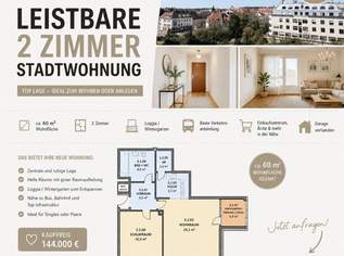 leistbare 2 Zimmer Stadtwohnung - nähe Regierungsviertel, 144000 €, Immobilien-Wohnungen in 3100 Stattersdorf