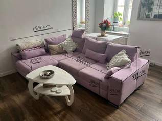 Ecksofa mit Schlaffunktion & Bettkasten - Rosa/ Lila, 450 €, Haus, Bau, Garten-Möbel & Sanitär in 1030 Landstraße