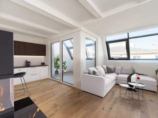 Erstbezug Nähe Hauptbahnhof ! 77,5 m2 exklusives Dachgeschoss mit Wintergarten, 1499.5 €, Immobilien-Wohnungen in 1100 Favoriten