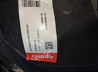 Alliance 650/65R38 Agristar 365 174A8/171 D TL Alliance 650/65R38 Agristar 365 174A8/171 D TL