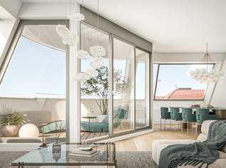 152 m² Dachgeschoss-Maisonette mit 3 Terrassen + Dachterrasse | 88 m² Freifläche, 4 Zimmer, 2395000 €, Immobilien-Wohnungen in 1030 Landstraße