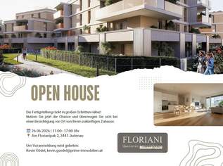 FLORIANI – Quartier am Tullnerfeld - Stilvolle Eckwohnung mit großer Terrasse - Viele Extras für ihr Wohlbefinden - Bahnhof Tullnerfeld in der Nähe - PROVISIONSFREI, 559000 €, Immobilien-Wohnungen in 3441 Judenau