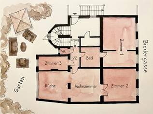 10qm Zimmer in WG (3er WG) zu vermieten
