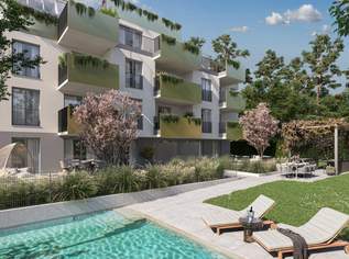 VERKAUFSSTART - 3 Zimmer Erstbezugwohnung mit Balkon! Highlight sind Pool und Outdoorküche im Gemeinschaftsgarten!, 1740000 €, Immobilien-Wohnungen in 1130 Hietzing