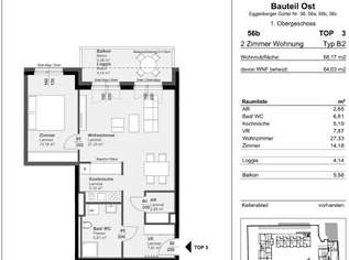 Bis zu 3 Monate MIETFREI - Stillvolle 2-Zimmerwohnung mit Balkon, 726.97 €, Immobilien-Wohnungen in 8020 