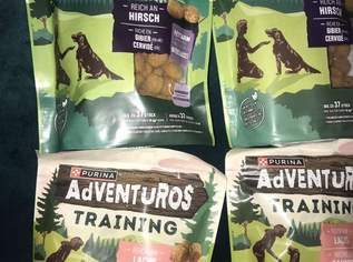 8x Purina Adventuros Training Hirsch und Lachs für Hund + gratis Bier