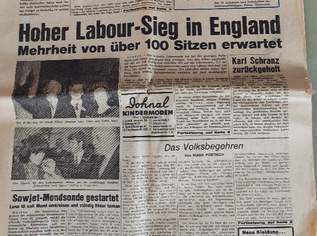 Geburtstagszeitung KURIER-Ausgabe 1.4.1966, 30 €, Marktplatz-Antiquitäten, Sammlerobjekte & Kunst in 2100 Gemeinde Bisamberg