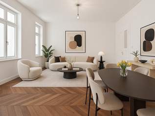 Exklusives Wohnen zwischen Donaukanal und Liechtensteinpark! Generalsanierter, südwestseitiger Drei-Zimmer-Erstbezug!, 899000 €, Immobilien-Wohnungen in 1090 Alsergrund
