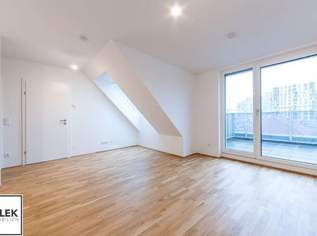 Helle 2-Zimmer-DG-Wohnung im jungen Neubau mit Westterrasse & Klimaanlage – nur 5 Min. Fußweg zur U6 - ab 1.11. / 1.12.26, 1234.86 €, Immobilien-Wohnungen in 1230 Liesing