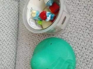 Schlumpf Set mit Pilz Haus ca 10cm hoch, ca 8cm Durchmesser, alles ZUSAMMEN FIXPREIS 10€ / NUR SELBSTABHOLUNG,23 Bez. KEIN Versand ! ! ! ! !