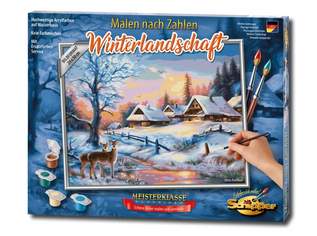 Malen nach Zahlen „Winterlandschaft“, 8.95 €, Marktplatz-Spiele, Bastelmaterial & Modellbau in Österreich