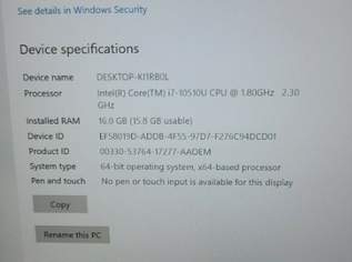 HP EliteBook 840 G7 14 "(512 GB SSD, Intel Core i7-10510U, 4,90 GHz, 16 GB) Laptop, 621 €, Marktplatz-Computer, Handys & Software in 8054 Hitzendorf HP EliteBook 840 G7 14 "(512 GB SSD, Intel Core i7-10510U, 4,90 GHz, 16 GB) Laptop, 621 €, Marktplatz-Computer, Handys & Software in 8054 Hitzendorf
