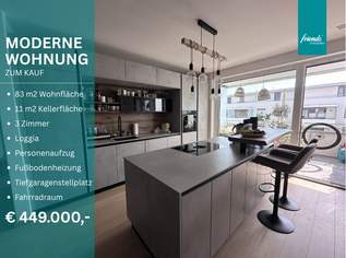 Moderne 3-Zimmer Wohnung mit Loggia und Tiefgaragenstellplatz!, 449000 €, Immobilien-Wohnungen in 2351 Gemeinde Wiener Neudorf