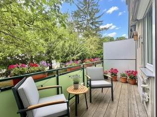 Nahe vieler traditionsreicher Heurigen | Balkon in den ruhigen Innenhof | teilmöbliert | inkl. Garage | 4-Zimmer, 1580 €, Immobilien-Wohnungen in 1190 Döbling