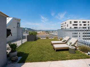 Urlaubsfeeling | Dachterrasse m. Pergola, Garten u. privaten Zugang zum Rooftop-Pool | Familienfreundliche Anlage | DAN Küche l Tiefgarage, 649000 €, Immobilien-Wohnungen in 1210 Floridsdorf Urlaubsfeeling | Dachterrasse m. Pergola, Garten u. privaten Zugang zum Rooftop-Pool | Familienfreundliche Anlage | DAN Küche l Tiefgarage, 649000 €, Immobilien-Wohnungen in 1210 Floridsdorf