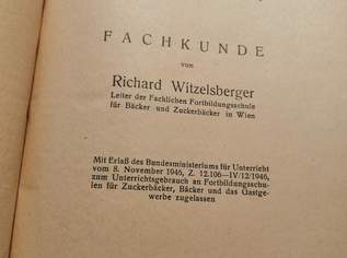 Fachbuch: DAS WIENER ZUCKERBÄCKERHANDWERK, aus 1947