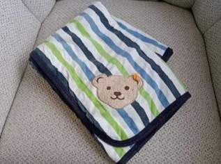 Steiff Baby Decke gestreift, 95%Baumwolle, ca 8560cm, FIXPREIS 20€ / NUR SELBSTABHOLUNG,23 Bez. KEIN Versand!, 20 €, Kindersachen-Spielzeug in 1230 Liesing