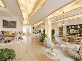 Coffee, Brunch & mehr: Vielfältig nutzbare Gastrofläche nebst Hauptplatz mit großem Lagerbereich | Sofort anmietbar, 1665.83 €, Immobilien-Gewerbeobjekte in Niederösterreich