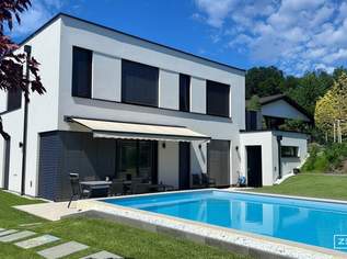 GABLITZ || moderne Neubauvilla mit seltenem Ausblick über Gablitz || Pool 8x4m || luxuriöse Ausstattung || Bj 2024, 1299000 €, Immobilien-Häuser in 3003 Gemeinde Gablitz