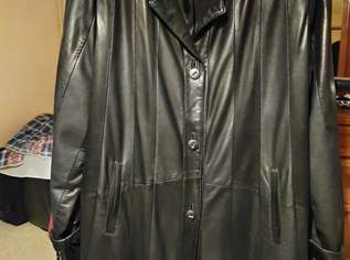 Damen Ledermantel, schwarz., 120 €, Kleidung & Schmuck-Damenkleidung in 2443 Deutsch Brodersdorf