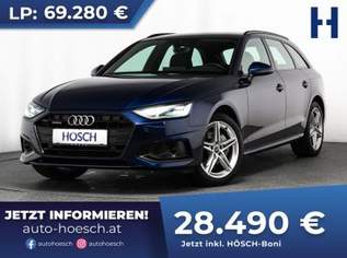 A4 Avant 40 TDI quattro adv. BLACK MEMORY LEDER ASSISTENZ++, 29990 €, Auto & Fahrrad-Autos in 2512 Katastralgemeinde Tribuswinkel