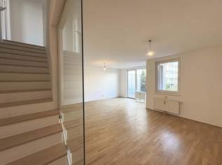 Geförderte Maisonettewohnung - 4 Zimmer mit Garten, Balkon und Loggia, 1295.59 €, Immobilien-Wohnungen in 1220 Donaustadt