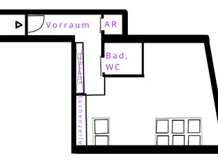 DG Einzimmerwohnung in zentraler Lage – Ideale Single-Wohnung