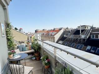 1080! 5 ZIMMER ! Schönes DG mit Balkon!, 3147.51 €, Immobilien-Wohnungen in 1080 Josefstadt