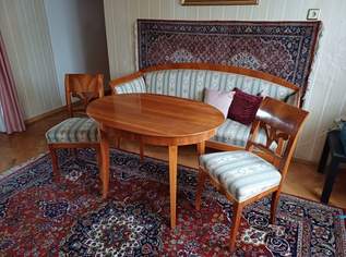 Sitzgarnitur im Biedermeier-Stil (Tisch, Sitzbank, 2 Sessel), 480 €, Haus, Bau, Garten-Möbel & Sanitär in 4731 Prambachkirchen