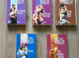 5 Romane von Cynthia Wright in deutscher Erstausgabe