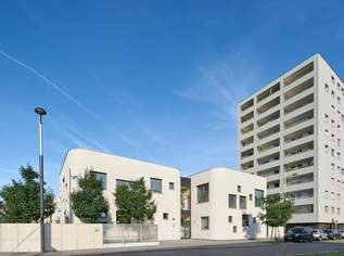 Q11 Leben in Simmering - Traumhafter Ausblick - Loggiawohnung mit 3 Zimmern und Deckenkühlung!, 1399 €, Immobilien-Wohnungen in 1110 Simmering