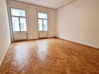 INNENSTADTLAGE, Spiegelgasse, 95 m2 Altbau mit Balkon, 2 Zimmer, Komplettküche, Wannenbad, Parketten, 4. Liftstock, Am-Graben-Nähe, 1995 €, Immobilien-Wohnungen in 1010 Innere Stadt
