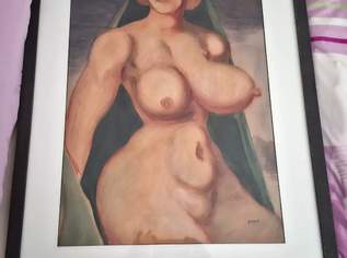 Weiblicher Akt Gemälde signiert Grosz., 5000 €, Marktplatz-Antiquitäten, Sammlerobjekte & Kunst in 2700 Wiener Neustadt