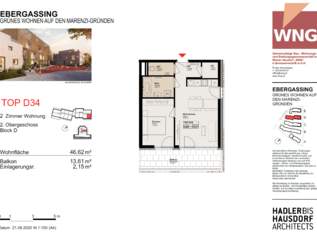 Neue 2 Zimmer-Wohnung zum Eigentum oder Anlegerwohnung Ebergassing mit Balkon