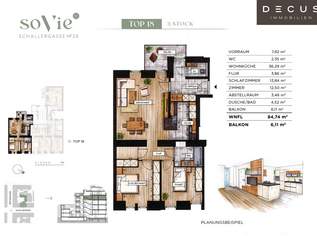 | ANLEGER | 3 ZIMMER WOHNUNG | SONNIGER BALKON | GROSSZÜGIGER ERSTBEZUG | REVITALISIERTER ALTBAU | MEIDLING |, 697200 €, Immobilien-Wohnungen in 1120 Meidling