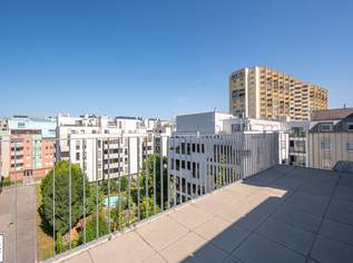 Großzügige 3-Zimmer-Dachgeschosswohnung mit Balkon & Terrasse – Südwest-Ausrichtung - Nähe Kagran / Donauzentrum, 1731.1 €, Immobilien-Wohnungen in 1220 Donaustadt