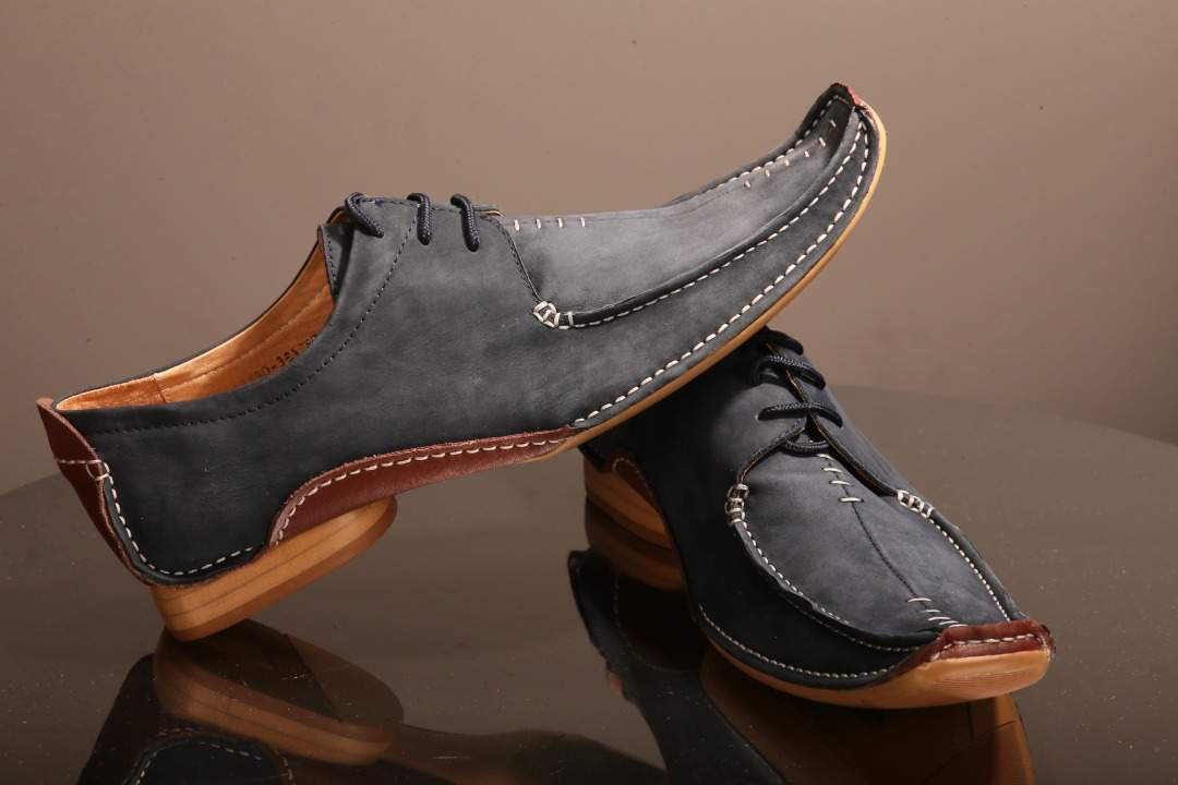 Modische FERMANI Herrenschuhe blau, Gr. 47 Modische FERMANI Herrenschuhe blau, Gr. 47