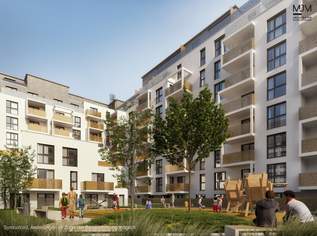 Wohnqualität und Grünlage, was wünscht man sich mehr! Provisionsfreier Neubau-Erstbezug, Nähe Kirschblütenpark, 620800 €, Immobilien-Wohnungen in 1220 Donaustadt