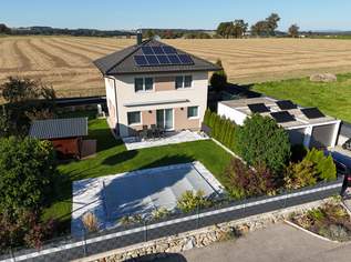 Wohnkomfort trifft Natur – Modernes Holzriegelhaus mit Pool und Garten auf Baurechtsgrund in Krenstetten, 425000 €, Immobilien-Häuser in 3361 Krenstetten Wohnkomfort trifft Natur – Modernes Holzriegelhaus mit Pool und Garten auf Baurechtsgrund in Krenstetten, 425000 €, Immobilien-Häuser in 3361 Krenstetten