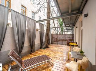 ** Sofort Einziehen oder sofort vermieten: moderne 2 Zimmer Altbauwohnung mit 25 m² Terrasse & Innenhof ** Nähe Augarten **, 269000 €, Immobilien-Wohnungen in 1200 Brigittenau