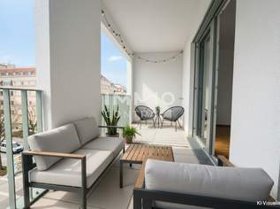 Top-Lage & Erstbezug: Elegante 3-Zimmer-Wohnung mit großzügiger Loggia, 499600 €, Immobilien-Wohnungen in 1120 Meidling