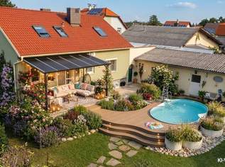 Einfamilienhaus mit großem Garten, sehr guter öffentlicher Anbindung und ausgezeichneter Infrastruktur in der Nähe des Badesees., 565000 €, Immobilien-Häuser in 2514 Katastralgemeinde Oeynhausen